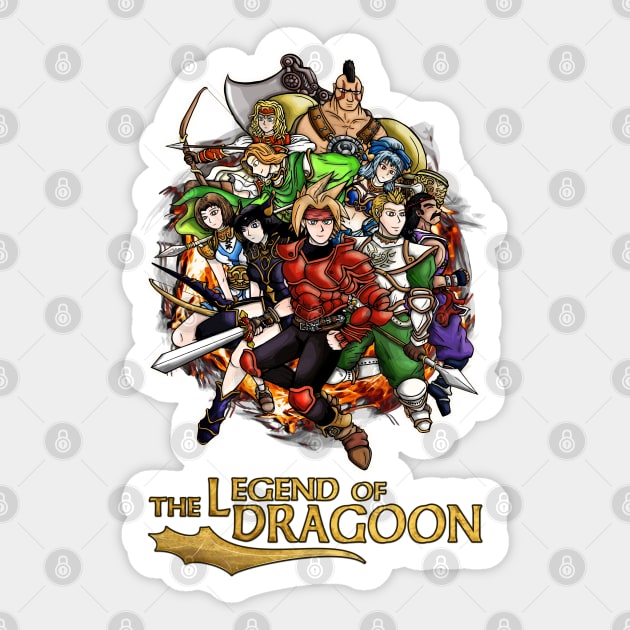 The Legend of Dragoon Heroes Sticker by WarioPunk